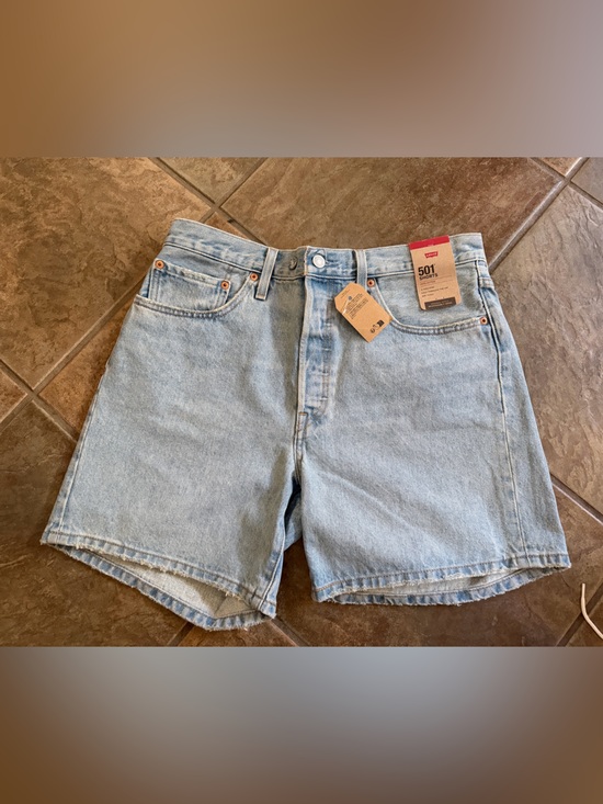 Levi's Denim - Levi's Light Blue Women’s 501 Denim Ankle-Cropped Shorts